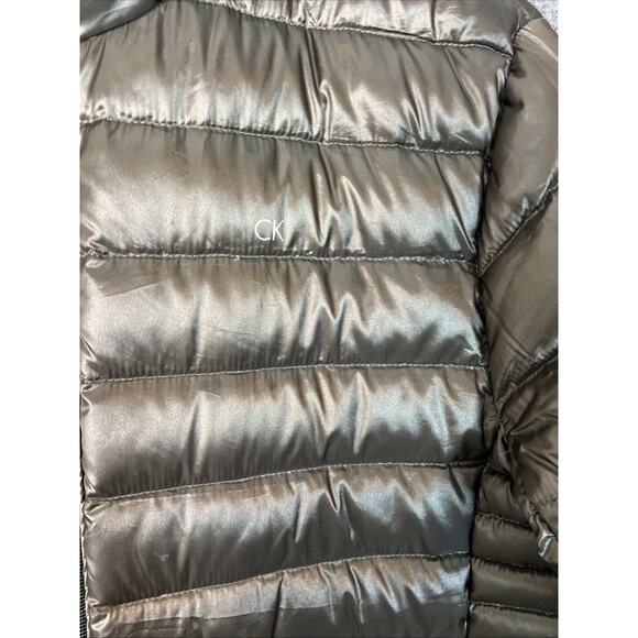 Calvin Klein Womens Packable Premium Down Puffer Jacket Size XS Brown Zip Up - Picture 5 of 11